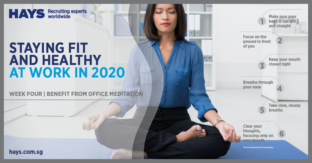 12 ways to stay fit and healthy at work